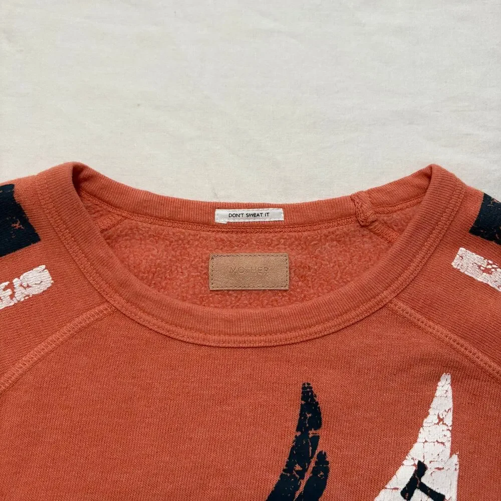 Mother Superior The Hugger Kismet Raglan Sweatshirt Women’s XS Orange